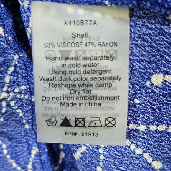 Anthropologie Dress Women Large Aleah Stars Plenty Tracy Reese Faux Wrap Ruffles - Picture 10 of 10